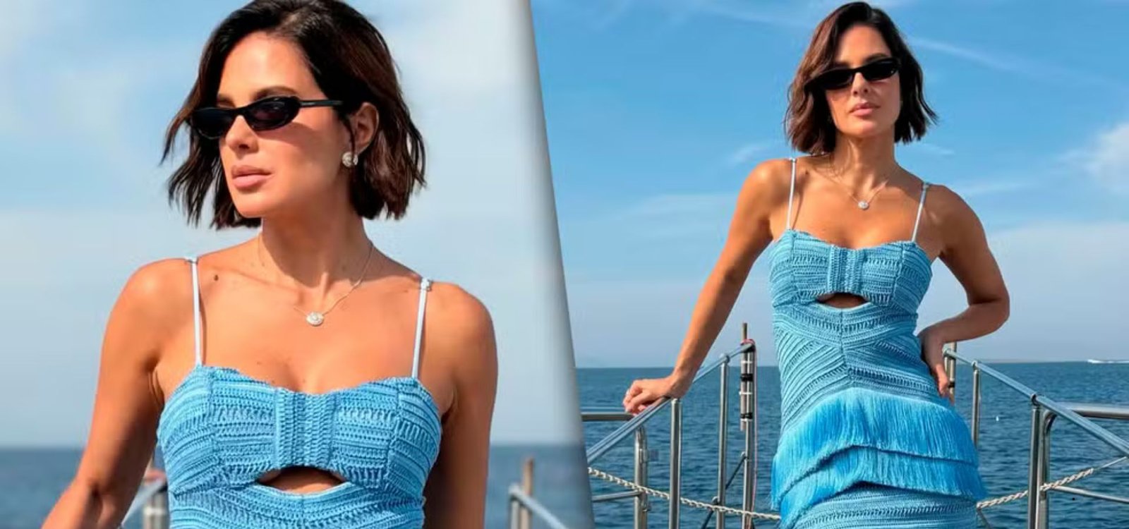 Vera Viel surge em Ibiza com vestido de luxo e reforça momento de celebração após remissão do câncer